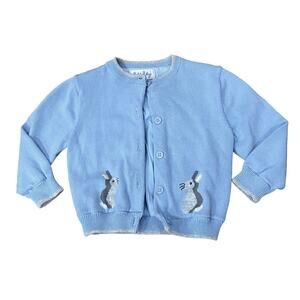 Blue Bunny Cardigan by Rachel Riley 18M